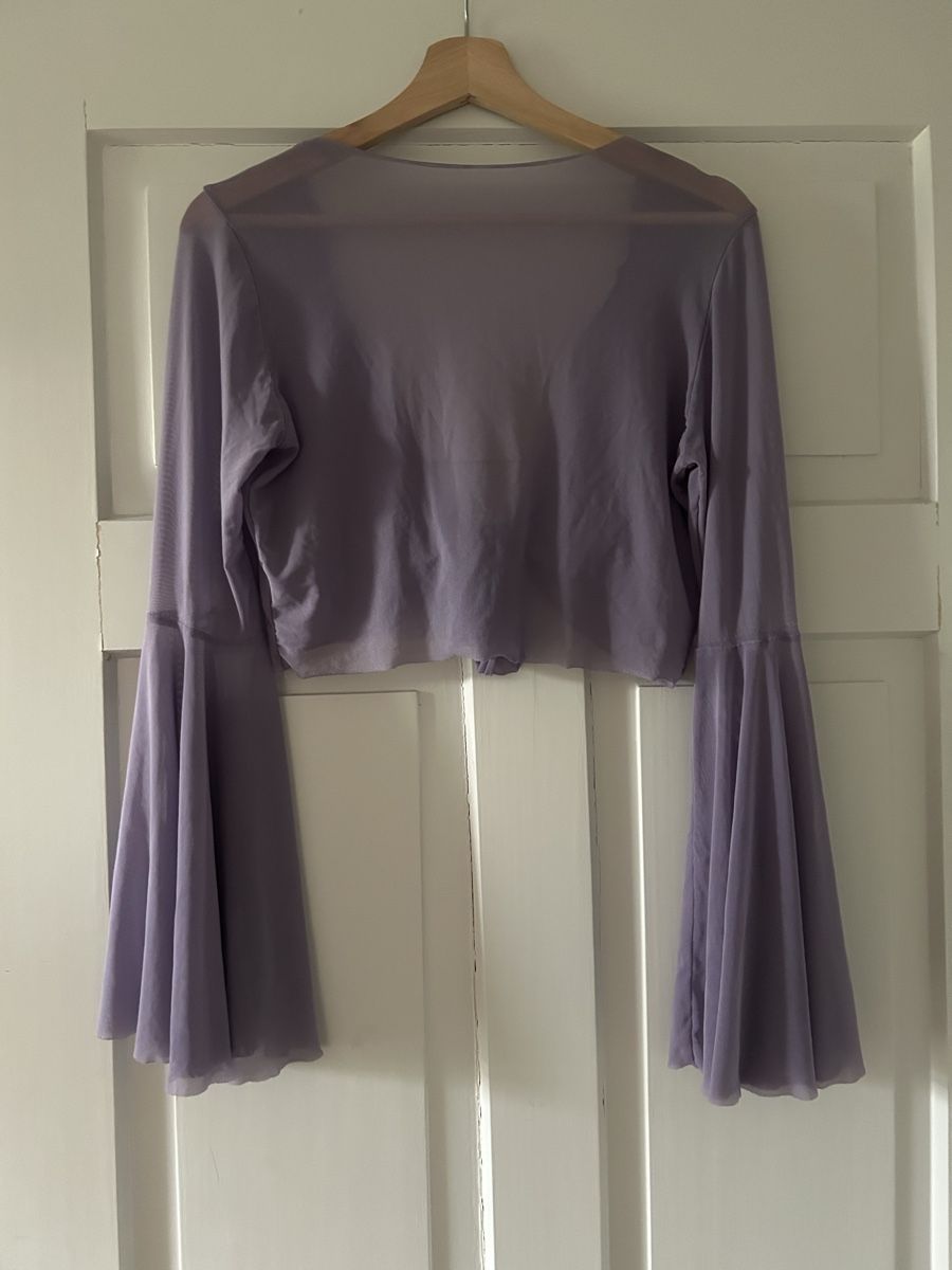 Shein Tops: Leichtes Sommer Jäckchen Lila Durchsichtig Gr.S – Gebraucht aus Frauenfeld von jae_vs6j 1