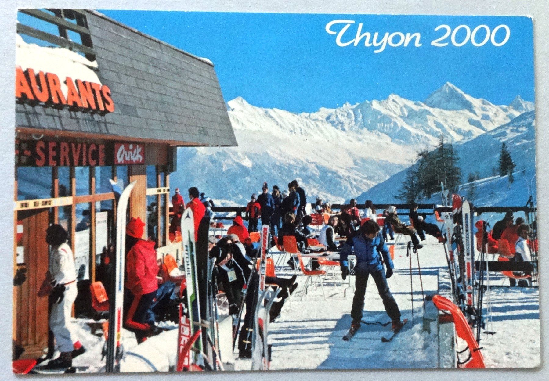 Ansichtskarten: Thyon 2000 – Gebraucht aus Fétigny von Billy2miny