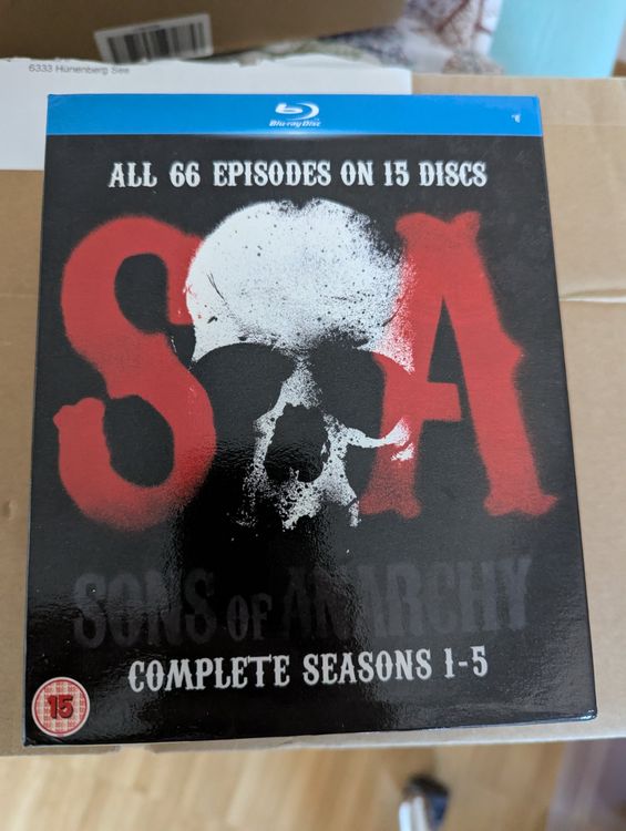 Sons of Anarchy Complete Seasons 15 Blu Ray DVD (Gebraucht)