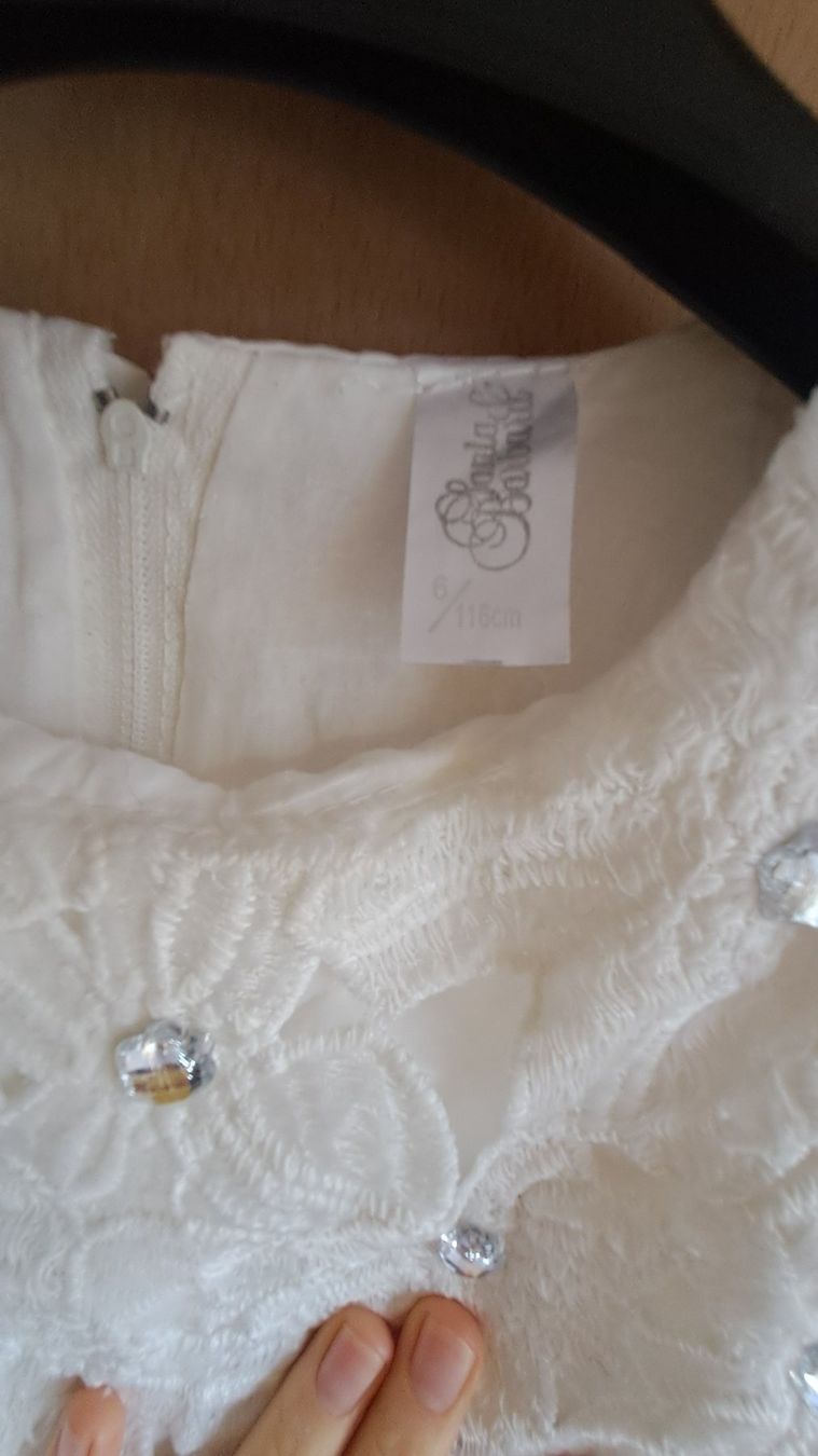 Vestiti & Gonne: robe élégante avec strass en coton et tulle – Usato da Bernex venduto da Dariafr 2