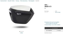 Motorradkoffer SHAD SH23 - Guter Zustand