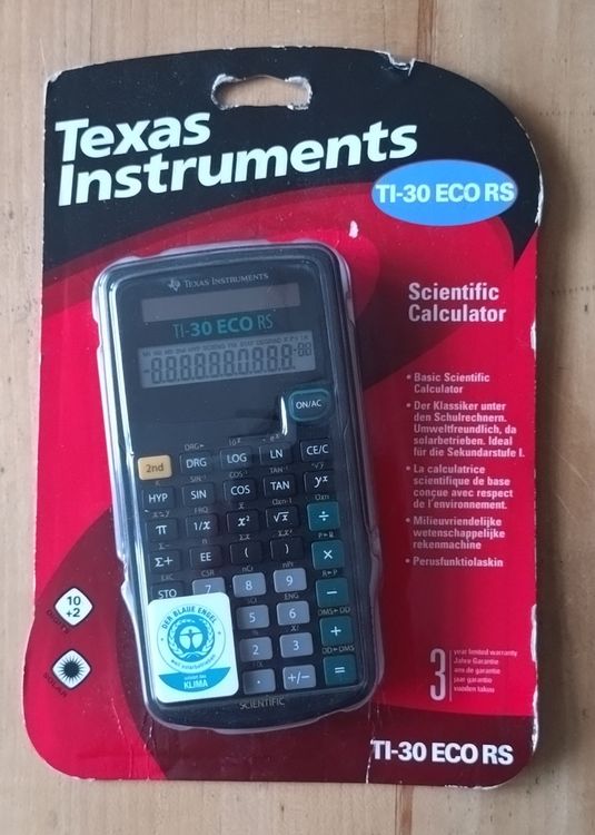 TEXAS TI30 ECO RS Taschenrechner (Neu und originalverpackt) in ...