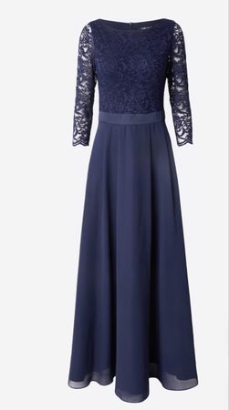 Elegantes Swing Kleid, Grösse 44, Dunkelblau, Festlich!