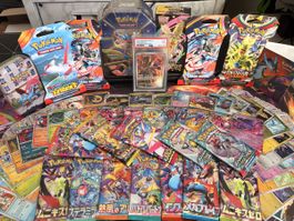 XXL Pokemon Karten Sammlung Tin Box sealed, Booster, Display