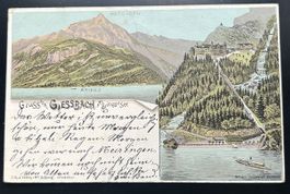 Gruss aus Giessbach Schlumpf Litho 