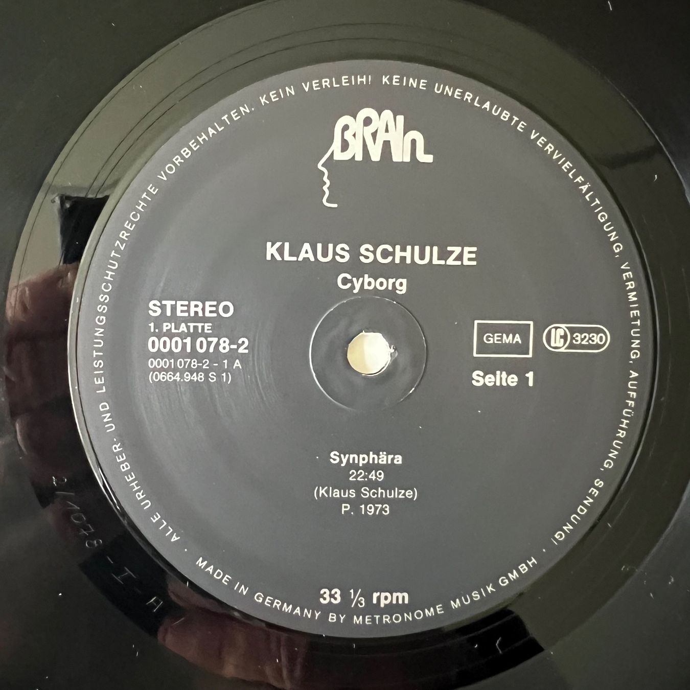 Dischi in vinile: Klaus Schulze - Cyborg / 2 LP - D-Press. RE - Very nice Copy – Usato da Gais venduto da soundcave57 1