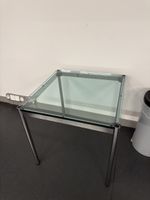 USM Tisch Glastisch Beistelltisch Glas chrom Arbeitstisch 