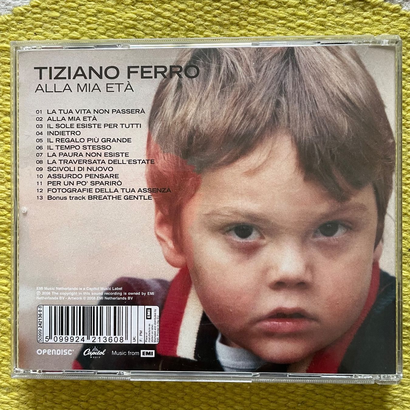 CDs: TIZIANO FERRO-ALLA MIA ETÀ – Gebraucht aus Rorschacherberg von CD-Roli 1