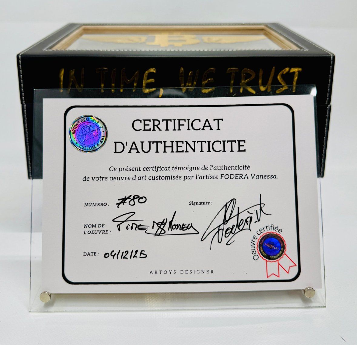 Breitling Uhrenboxen: Handsigniertes Pop-Art Luxus-Designobjekt "In Time We Trust" – Neu und originalverpackt aus Hornussen von tha_l6qp 8