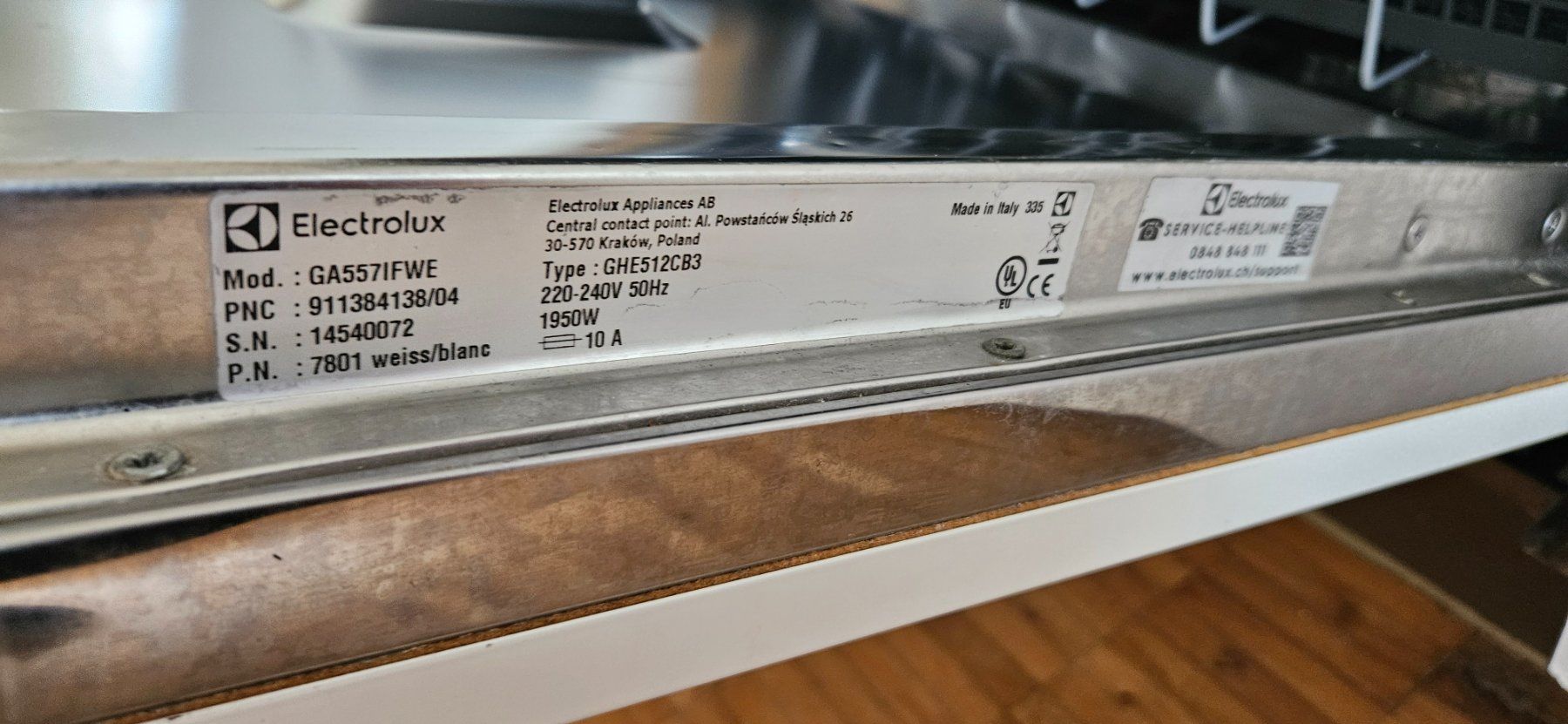 Electrolux Lavastoviglie: Electrolux Geschirrspüler – Usato da Wettingen venduto da schpucky 2