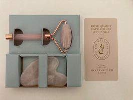 Face Roller & Gua Cha / Wellness Collection / Rose Quartz