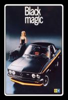 Blechshcild-OPEL MANTA GT BLACK MAGIC