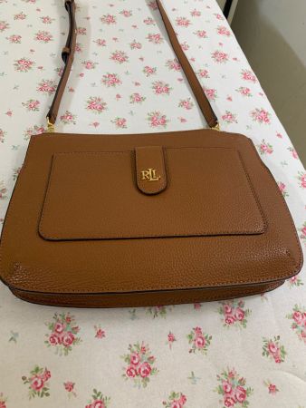 Ralph Lauren Umhängetasche cognac