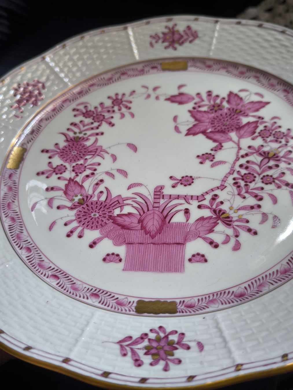 Herend Piatti: Herend 25 cm. Assiette, Corbeille indienne – Usato da Nyon venduto da mgg_gg9j 2