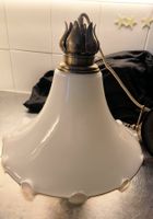 Zugpendellampe Glas Messing Vintage, OMA Illuminazione Italy