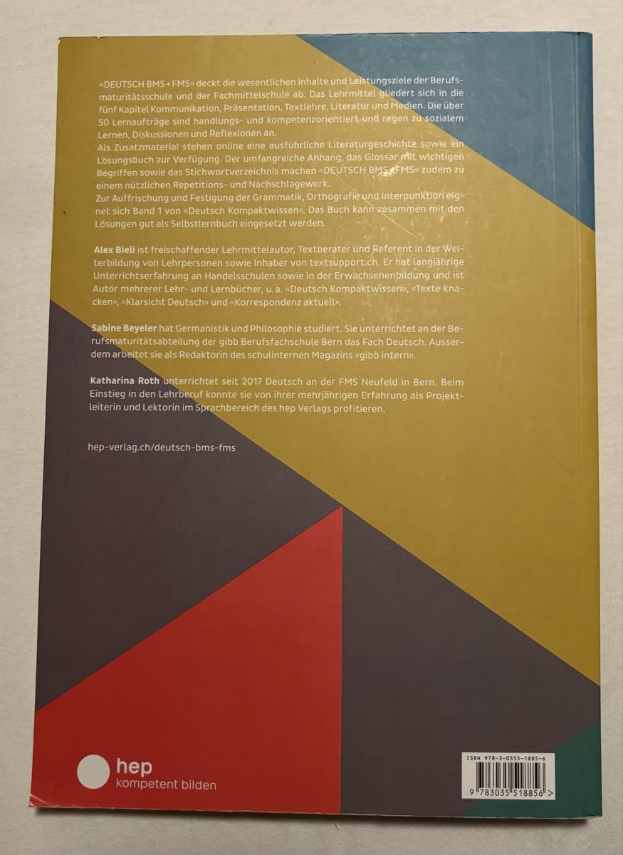 Bücher: DEUTSCH BMS+FMS – Gebraucht aus Schwende von tan_686w 1