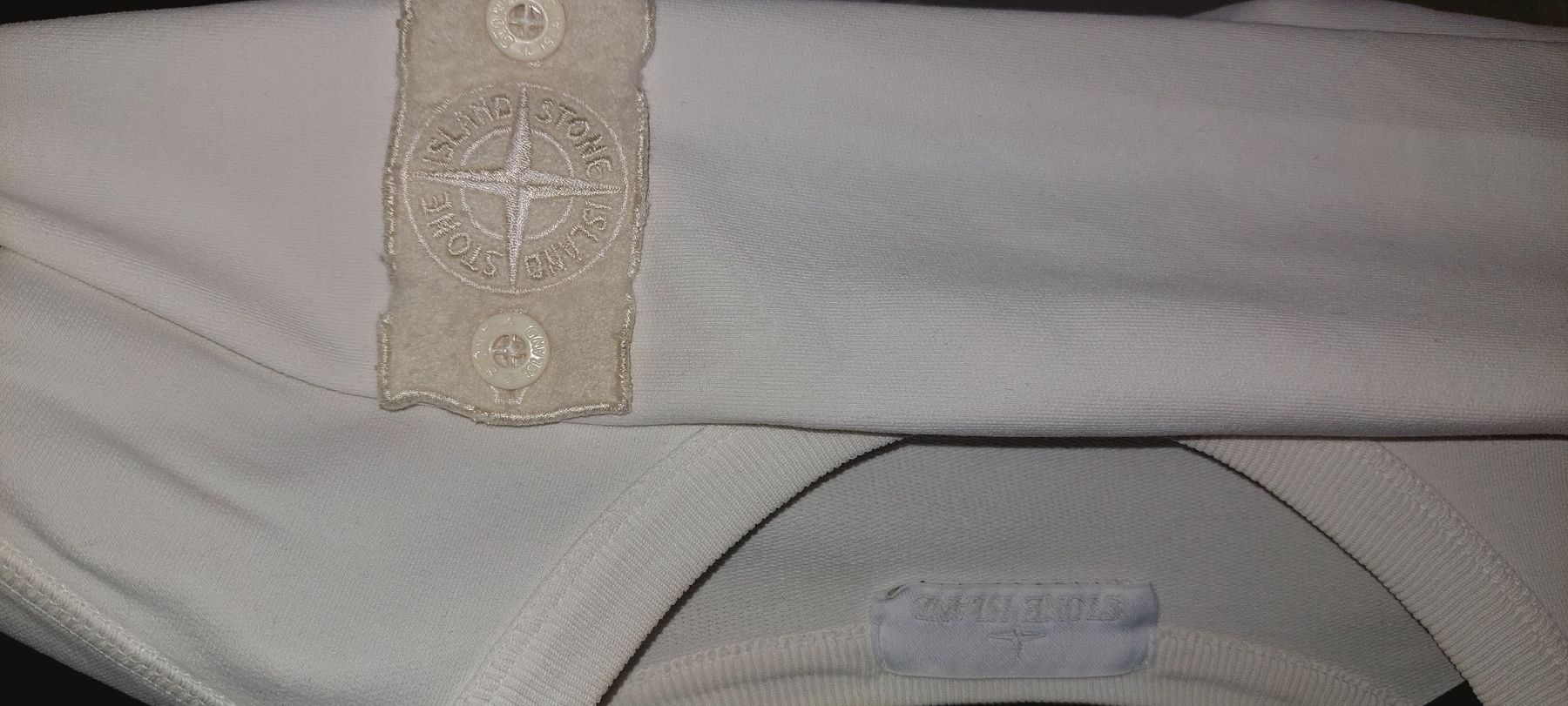 Stone Island Maglioni & Felpe: STONE ISLAND PULLOVER GRANDEUR S MIT CERTILOGO BADGE GHOST – Usato da Orpund venduto da Biennerome 8