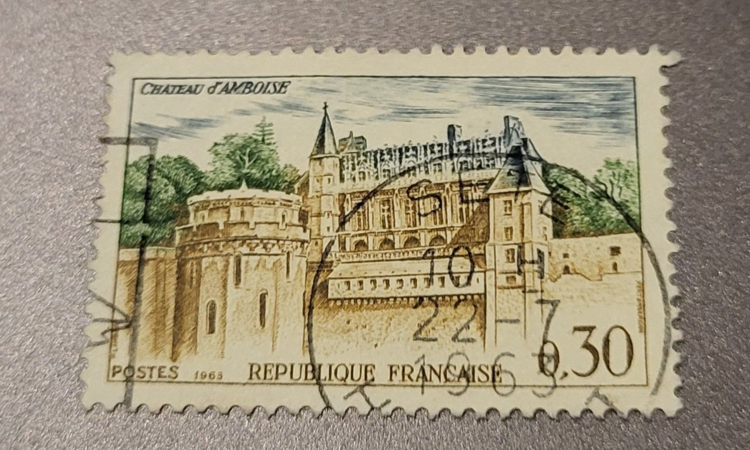 Tutti i francobolli: Frankreich 1963 briefmarke – Usato da St Gallen venduto da Stampsalshobby