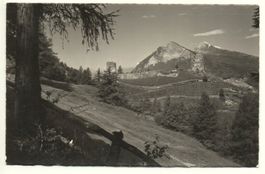 BAD RAGAZ Ruine Freudenberg mit Gonzen und Alvier