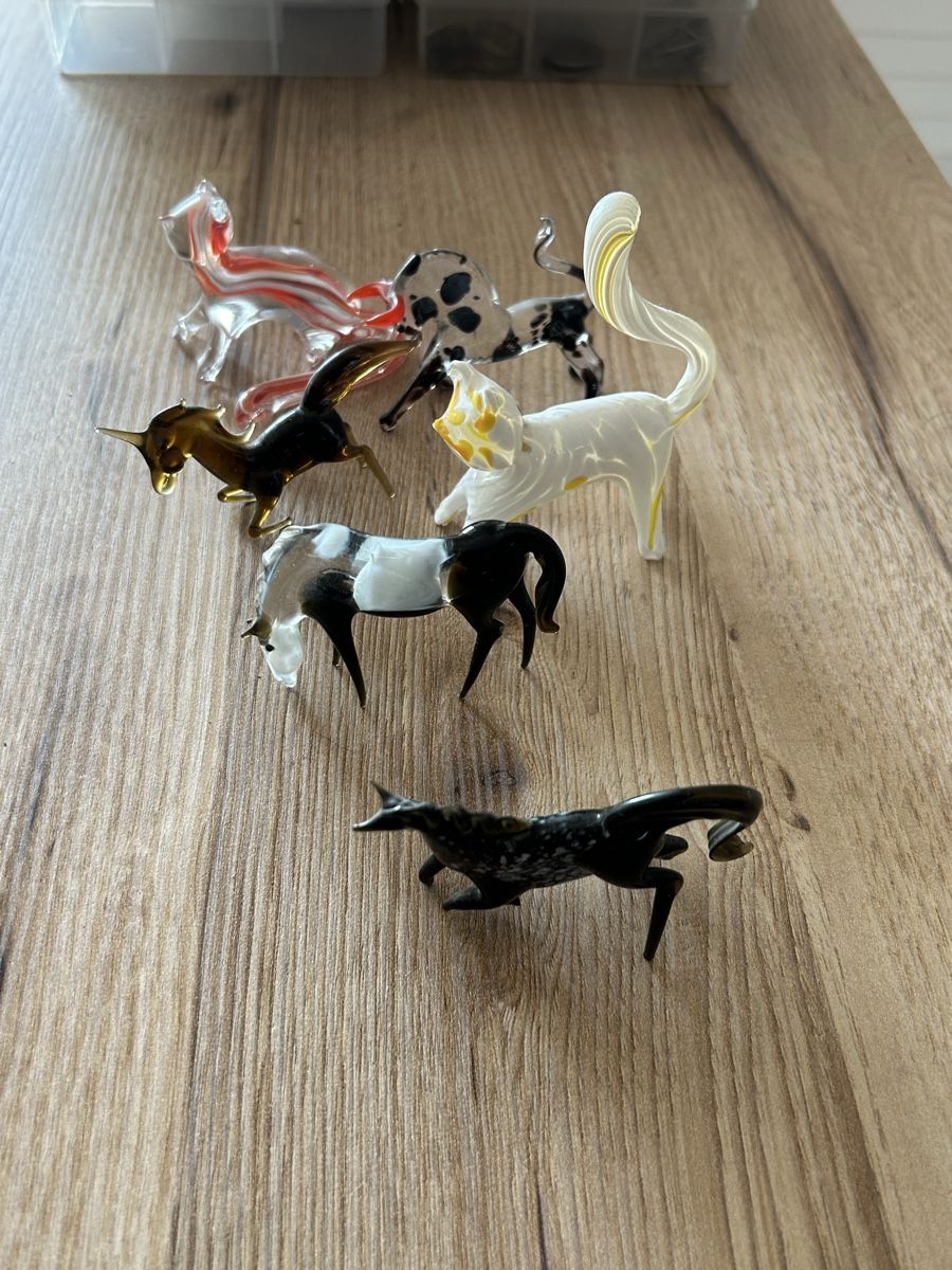 Figuren: 6 Glas-Tierfiguren handgemacht – Neu (gemäss Beschreibung) aus möhlin von Caja1 3