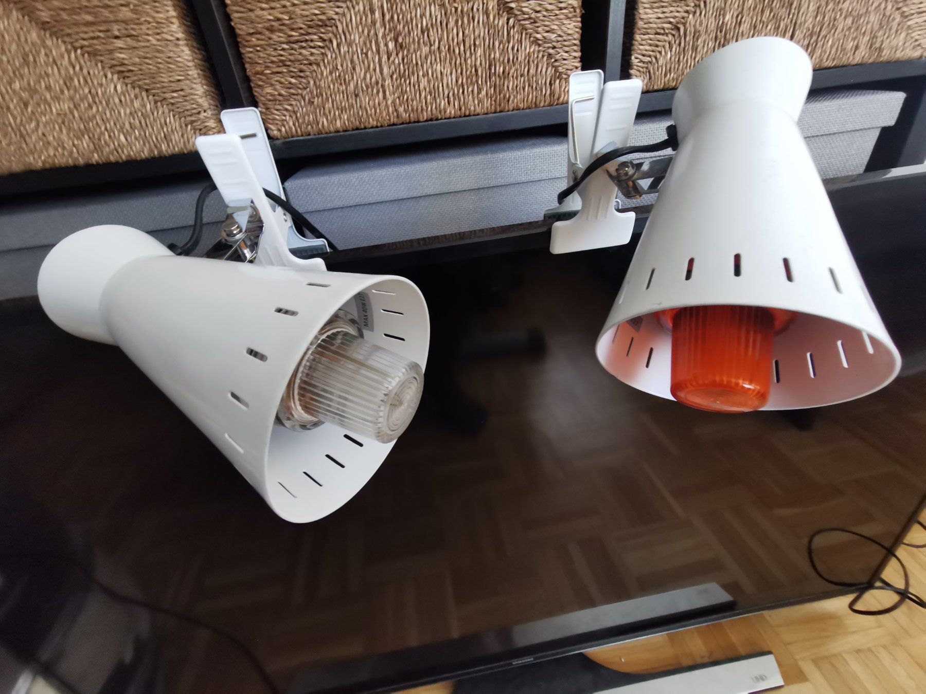 Lampen: Stroboskop -Blitzer mit zwei Klemm Lampen – Gebraucht aus St.Gallen von 55232