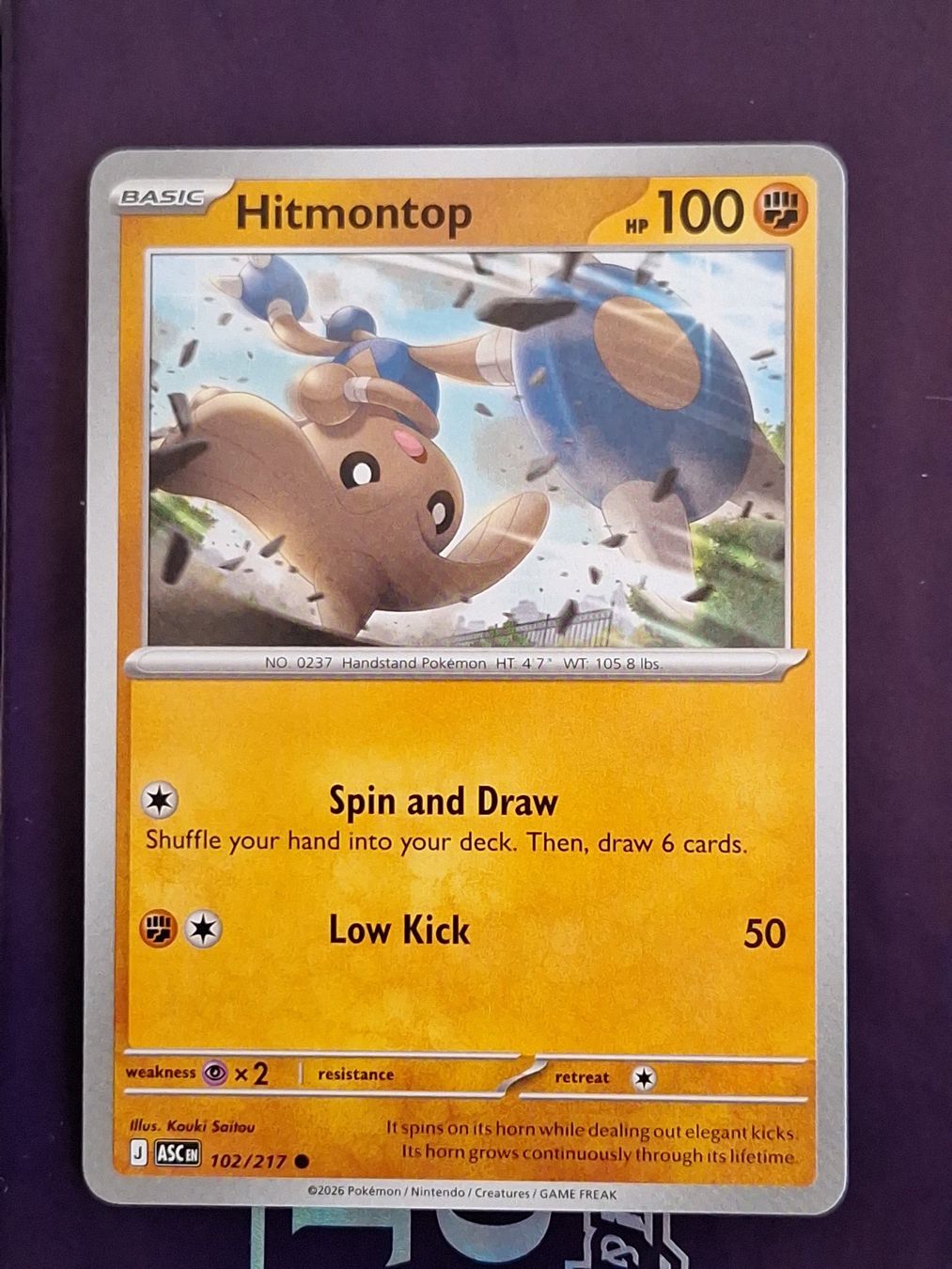 Pokémon Carte collezionabili: Hitmontop - Pokemon Ascended Heroes – Usato da Altstätten SG venduto da GGsGameshop