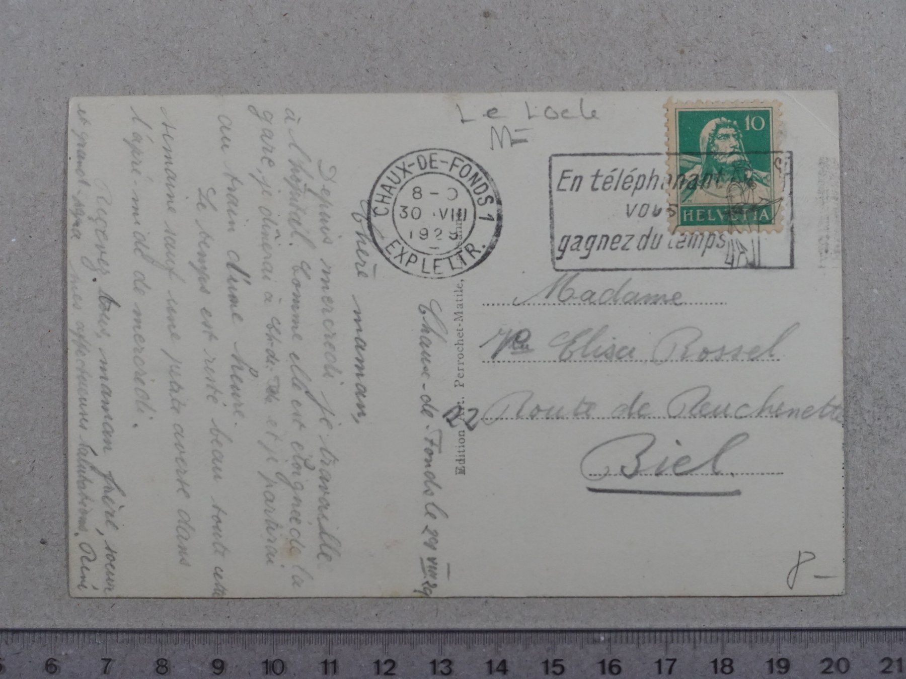 Cartoline postali: Les Brenets et le Doubs, 1929 – Usato da Lenzburg venduto da fh1 1