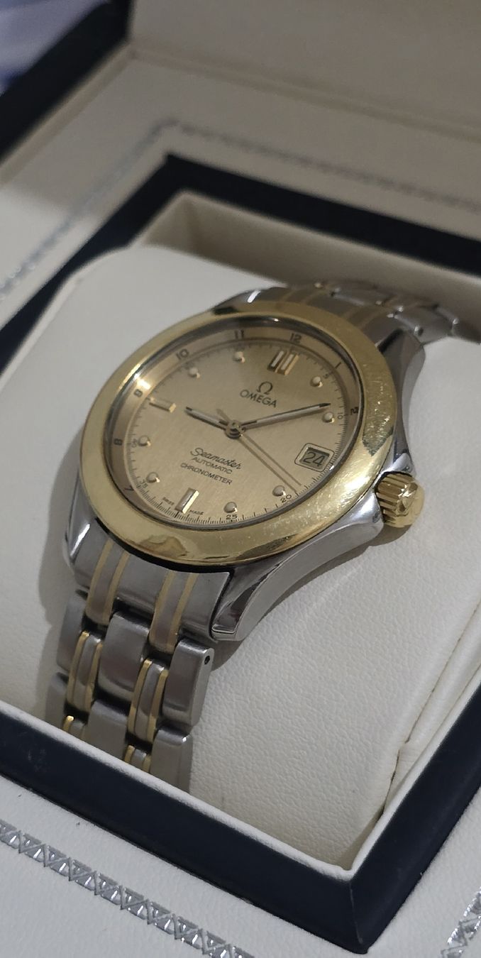 Omega Orologi: OMEGA Seamaster Automatic Chronometer  Or18k et Acier – Usato da Les Acacias venduto da watinjo 3