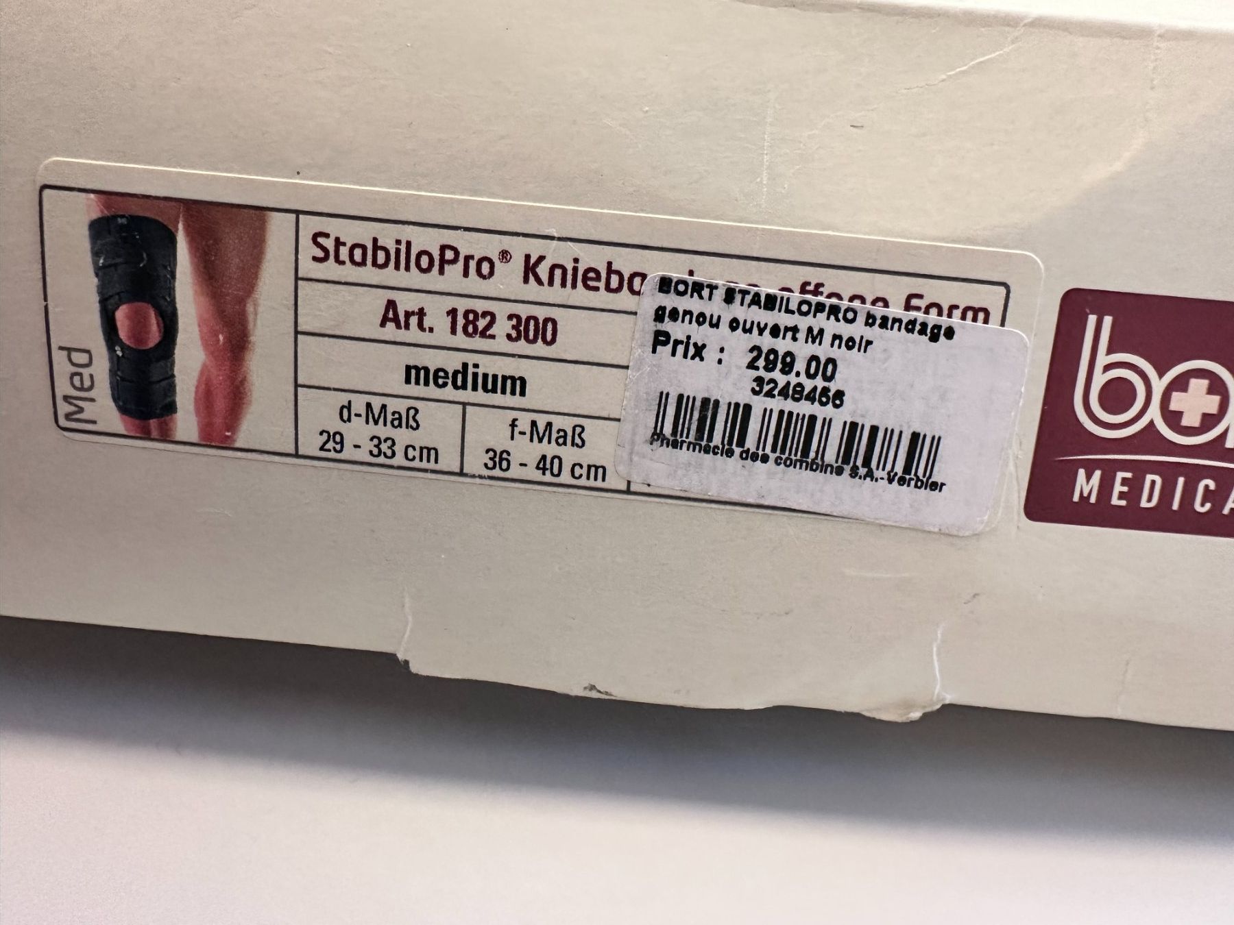 Bort Appareils médicaux: Bort StabiloPro Genouillère Taille M – D'occasion à Sorengo par Littman 1