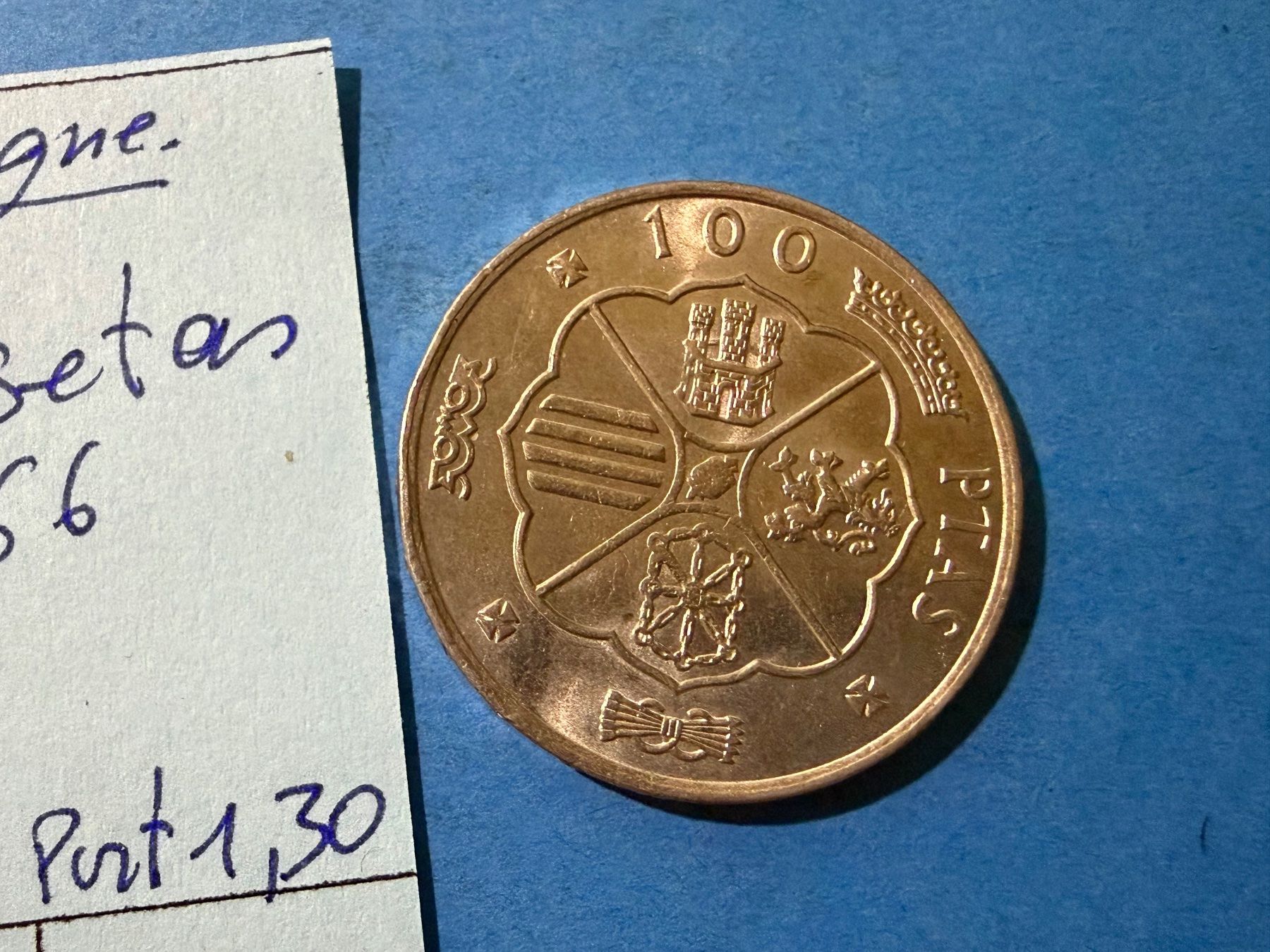 Alle Münzen: ESPAGNE : 100 PESETAS 1966 – Gebraucht aus genève von GEnumist 2