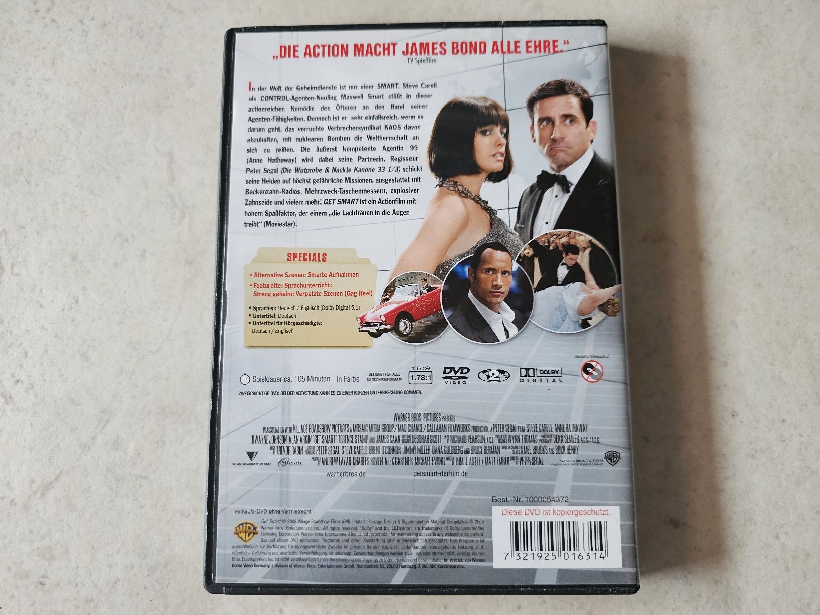 Tutti i DVDs: Get Smart  (Steve Carell & Dwayne Johnson) – Usato da Schneisingen venduto da backstore24 1