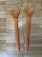 Set forchette insalata plastica arancione