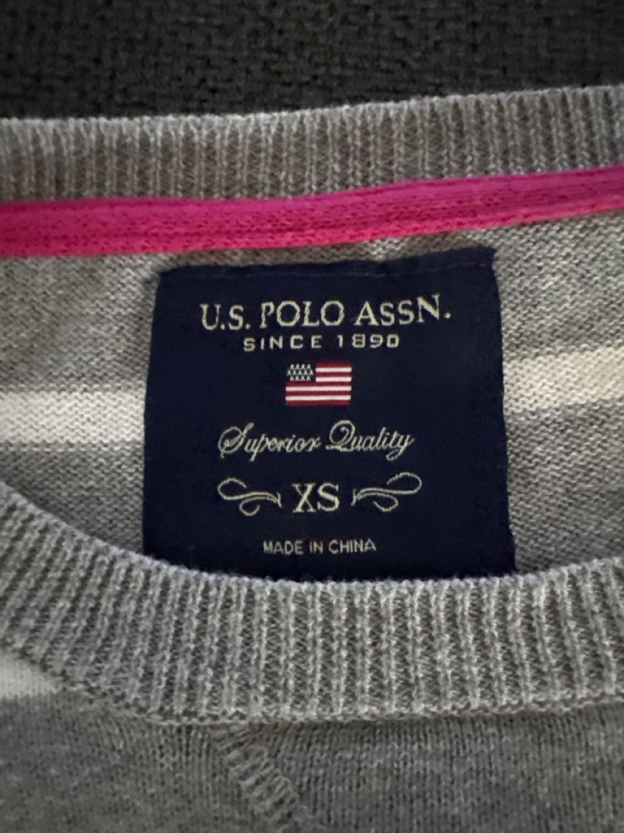 Ralph Lauren Pullover & Sweatshirts: U.S. Polo Assn. Pullover, Grösse XS, Grau/Weiss Gestreift – Neu (gemäss Beschreibung) aus Zürich von Rae0850 1