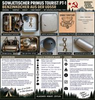 Sowjetischer Primus Tourist PT-1 Benzinkocher – UdSSR 