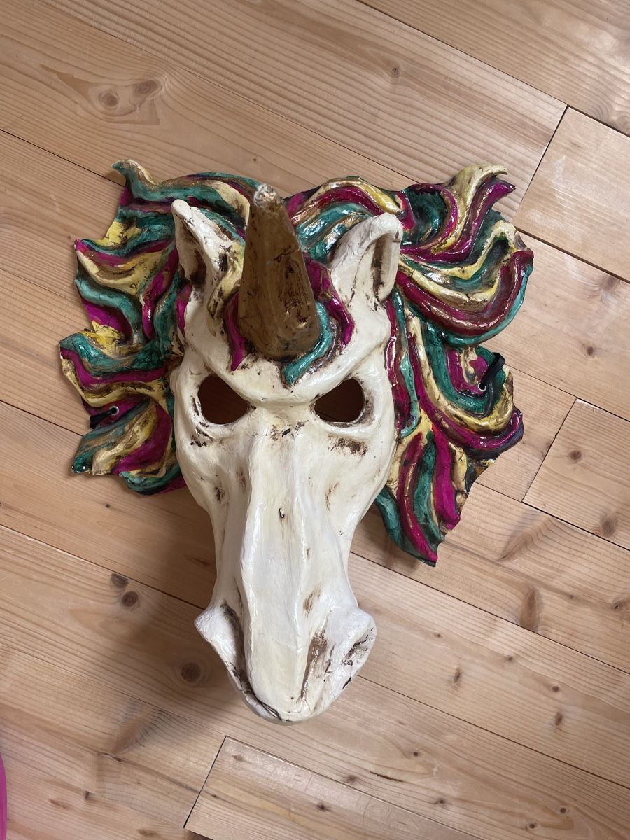 Maschere: handgemachte Maske - Einhorn – Nuovo (secondo la descrizione) da Biel/Bienne venduto da ilariareda