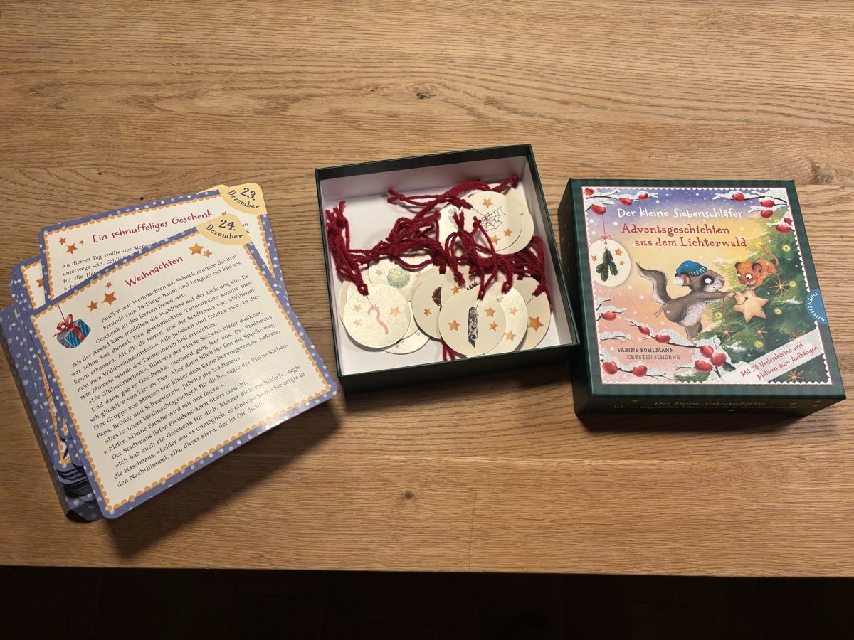Giochi: Adventskalender "Der kleine Siebenschläfer" Geschichten Set! – Usato da Teufen AR venduto da Alex2380