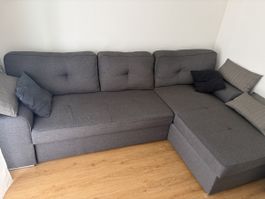 Ecksofa mit Bettfunktion und Stauraum