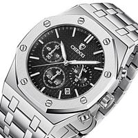 Edler Chronograph Uhr Chrono Armbanduhr Herrenuhr Datum