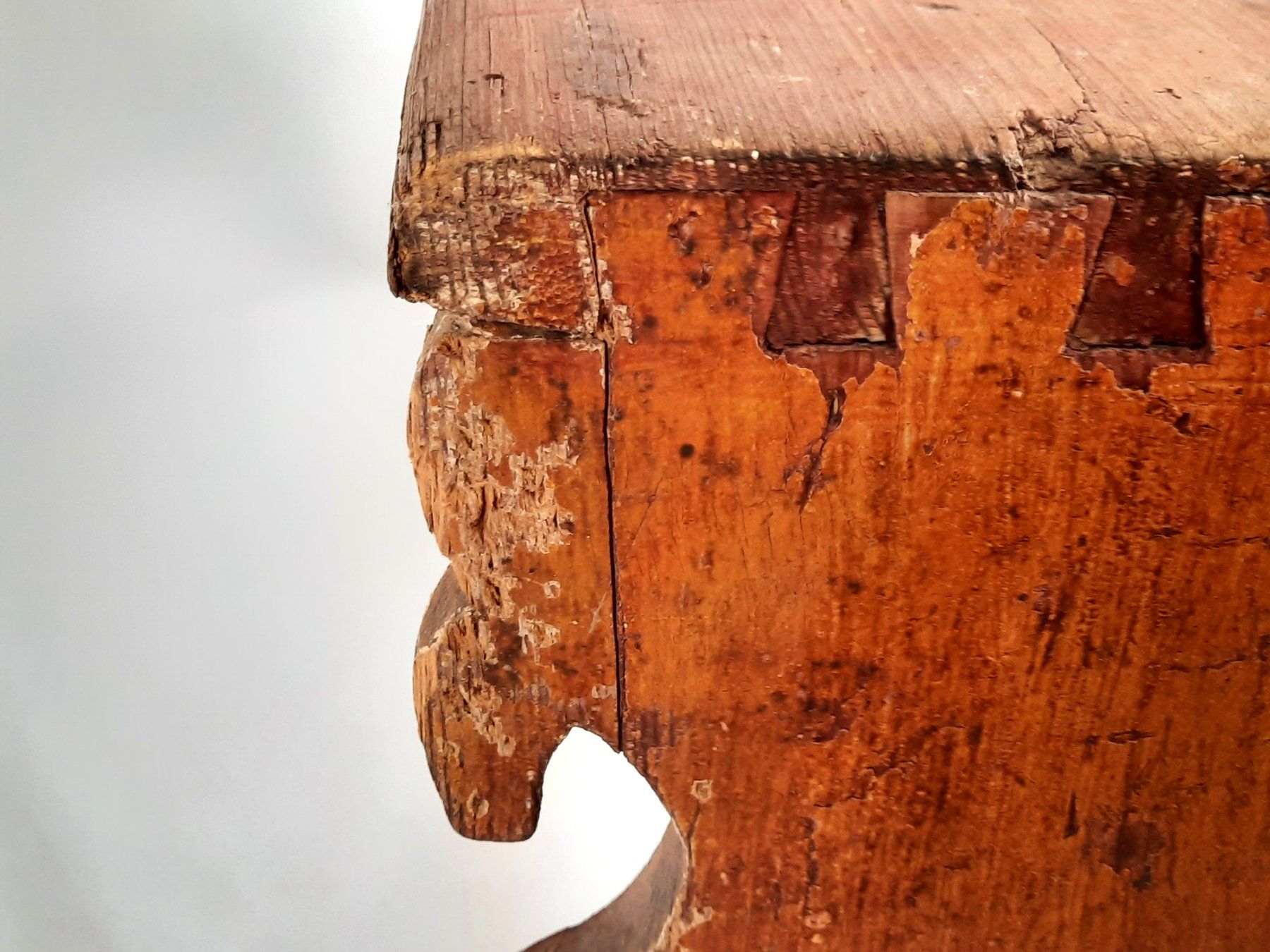 Hocker: Antiker Holz Schemel – Gebraucht aus Beinwil am See von Restwert_Beinwil 4