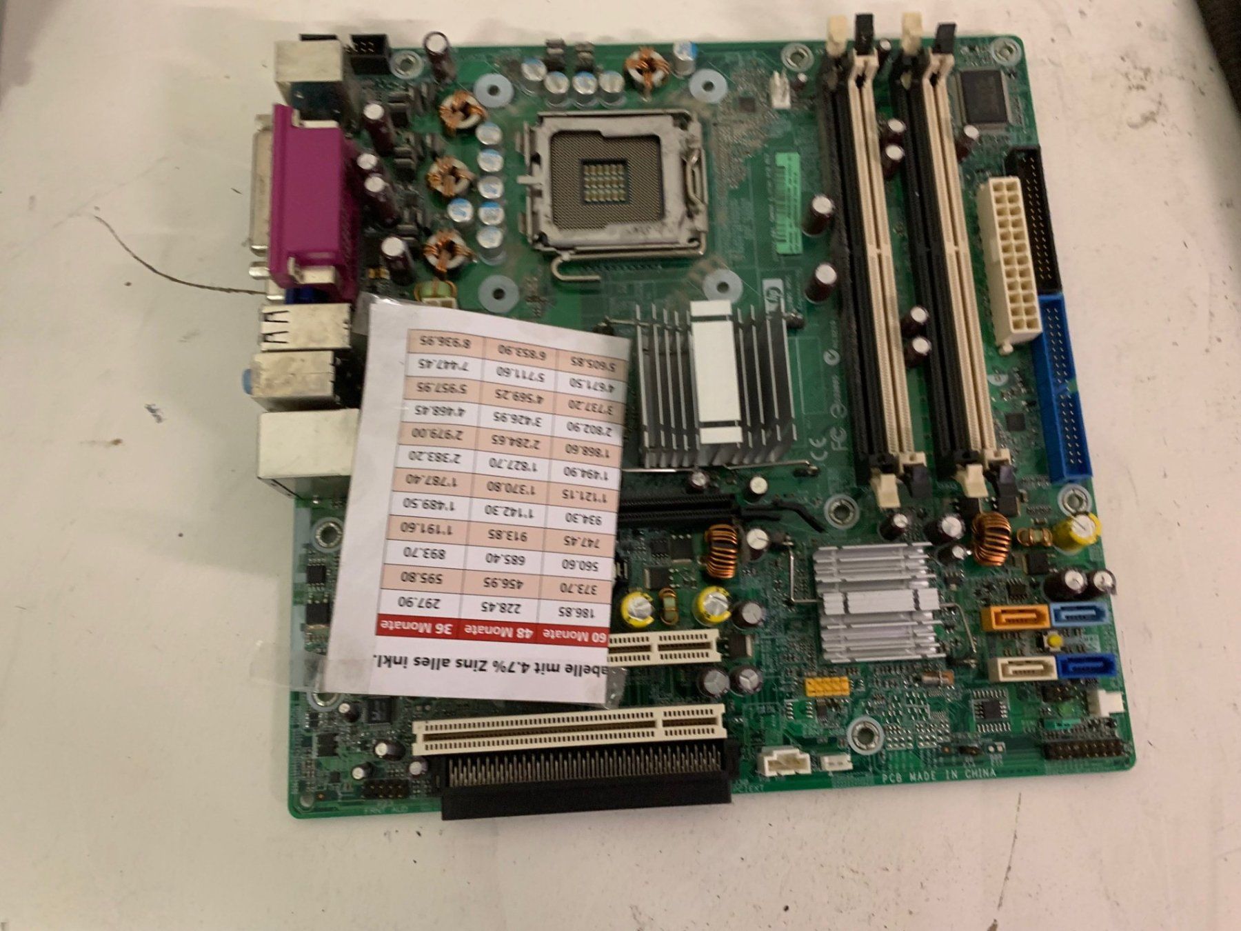 Hewlett Packard Mainboards: HP Mainboard / Motherboard - – Defekt aus Emmen von newdeal1970 1