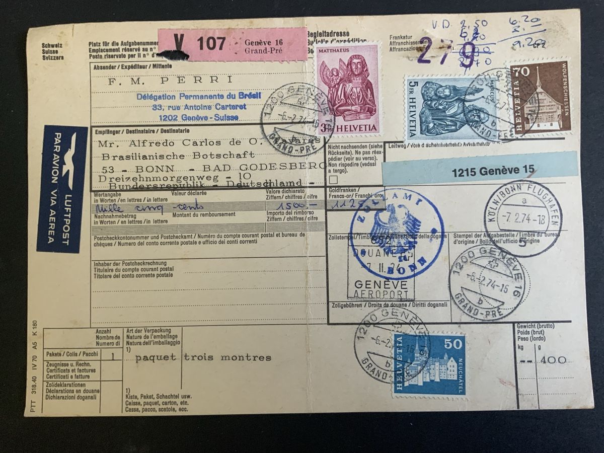 Tous les timbres: Genève Paketkarte – D'occasion à Binningen par chr_cr5n