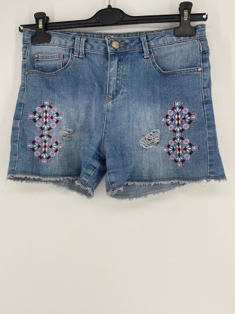 Jeans Shorts Gr. 158/164 Inside mit Stickerei