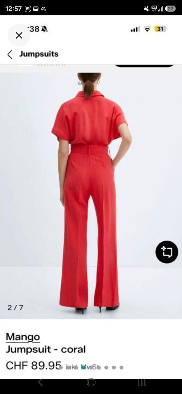 Mango Jumpsuits: Mango Jumpsuit coral size S - like new – Gebraucht aus Zürich von nara13 3