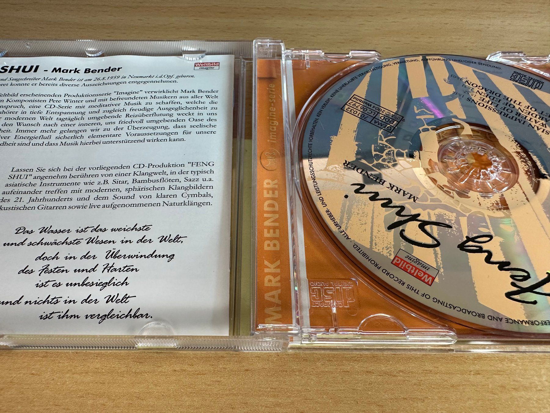 CD: Mark Bender - Feng Shui – Usato da Rikon im Tösstal venduto da Alpenmutz 2