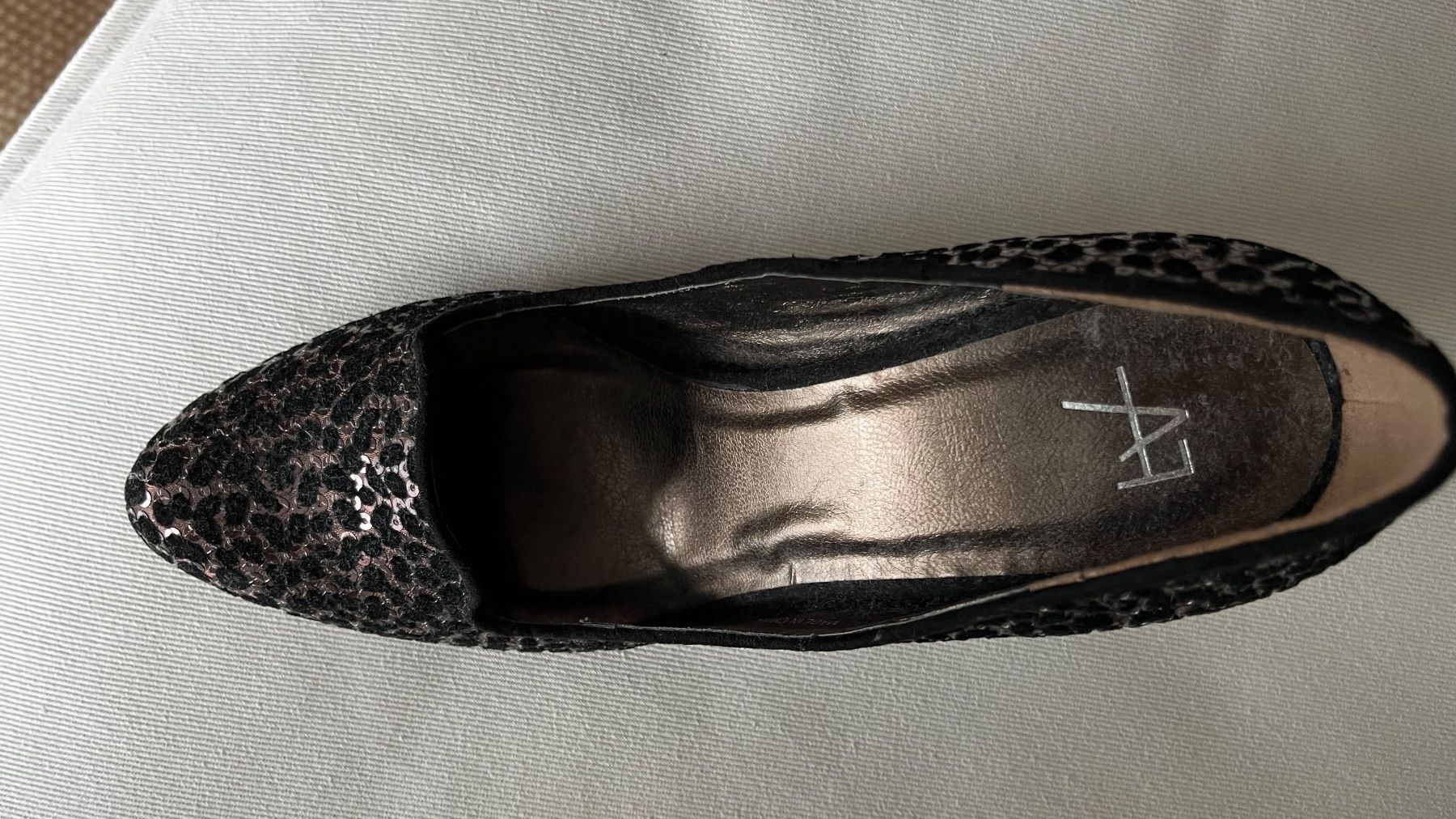 Damenschuhe: Klassische elegante Abendschuhe schwarz/braun mit Glitzereff – Neu (gemäss Beschreibung) aus Zürich von ann_ngp7 1