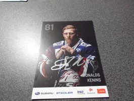 ZSC-Autogrammkarte R. Kenins 2016