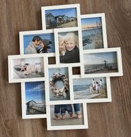 Fotorahmen Collage Weiss neuwertig mit 9 Bildern