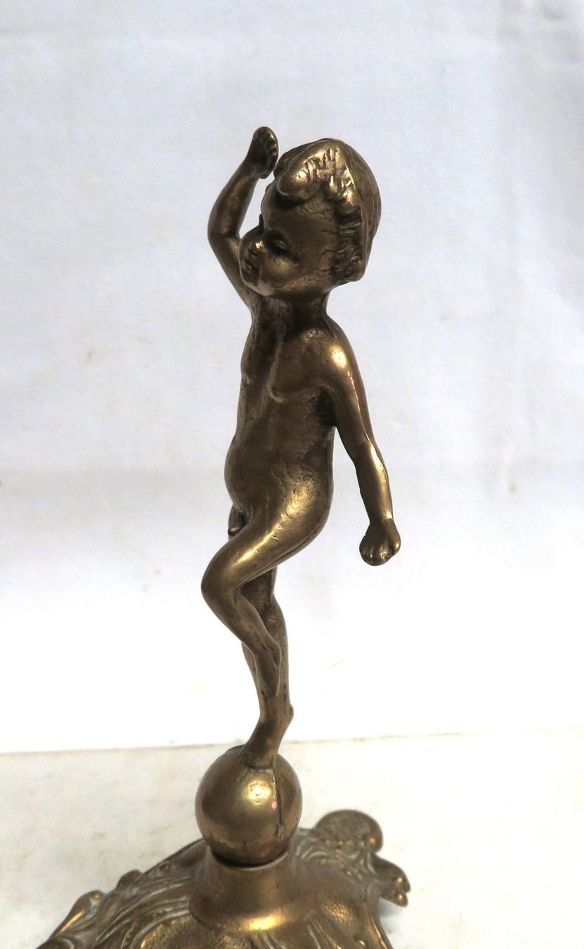 Statuette: Figur Statuette Skulptur Jüngling Messing – Usato da Tüscherz-Alfermée venduto da Newpad 7