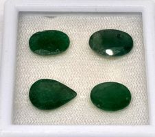 4x émeraudes Zambie 10.91 ct - Valeur 676.- Fr