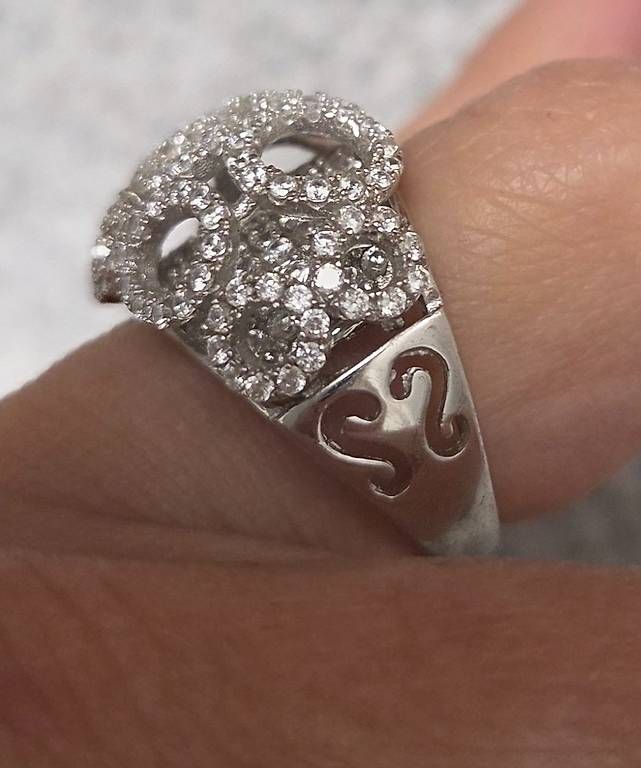 Anelli: Schöner Silber Ring mit Zirkonia – Usato da Zürich venduto da Ste87R 3